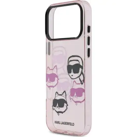 Karl Lagerfeld IML Multi K&CH Heads kryt iPhone 17 Pro Max ružový