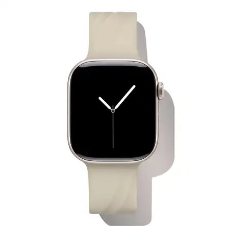 iDeal Soft Swirl Silicone Watch Band 38/40/41/42 S-M Cloud Dancer