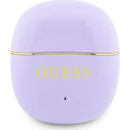 Guess Gold Line Glossy Classic Logo TWS Bezdrôtové Slúchadlá fialové