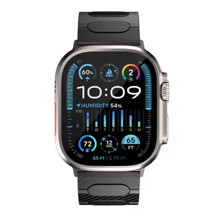Just Mobile remienok Watch Band pre Apple Watch 44-49mm - Carbon Fiber