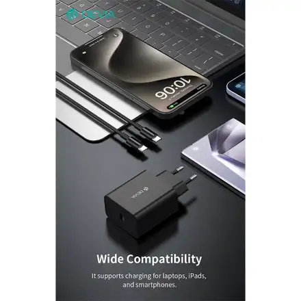 Devia sieťová nabíjačka Rocket Series PD Quick Charger 45W - Black