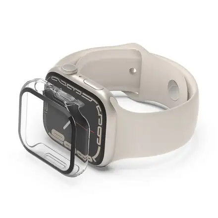Belkin ochranné sklo ScreenForce 2-in-1 pre Apple Watch 7/8/9 41mm - Clear