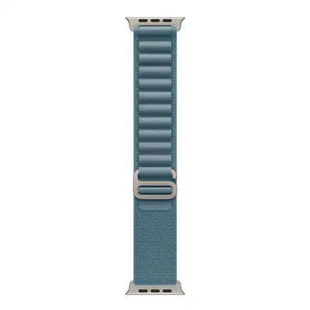 Apple Watch 49mm Light Blue Alpine Loop - Small - Natural Titanium Finish