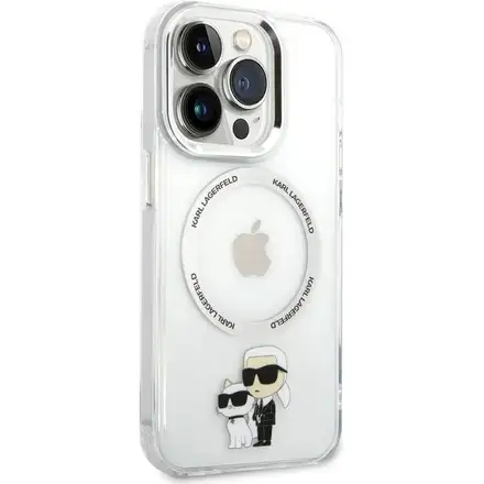 Karl Lagerfeld IML Karl and Choupette MagSafe kryt iPhone 14 Pro Max priehľadný
