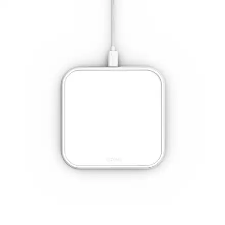 ZENS Aluminium Single Wireless Charger 10W - White