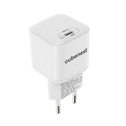 Cubenest PD Nano Adapter 65W - biela