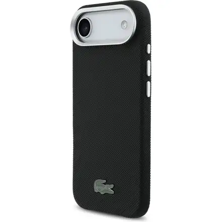 Lacoste Iconic Petit Pique Metal Logo MagSafe kryt iPhone Air čierny