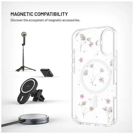 FIXED kryt MagBloom s podporou Magsafe pro Apple iPhone 16, Blush Plum
