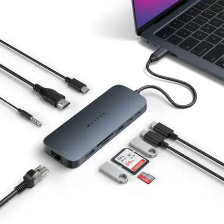 Hyper HyperDrive Next 10 Port USB-C Hub - Midnight Blue