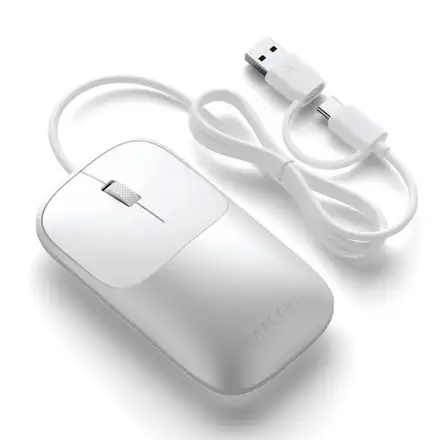 Satechi myš Slim LX Wired Mouse - Silver