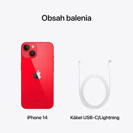 iPhone 14 256 GB (PRODUCT)RED *Použitý s DPH - Trieda C*