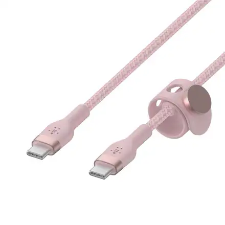 Belkin kábel Boost Charge Pro Flex USB-C to USB-C 1m - Pink