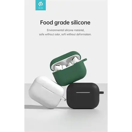 Devia puzdro Silicone Suit Case pre Apple AirPods Pro 2 - Black