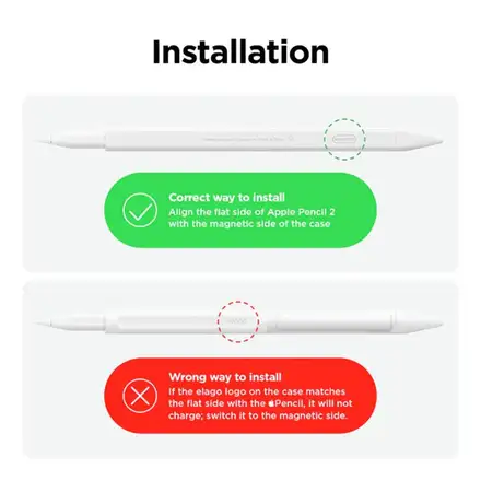 Elago kryt Pencil Clip Case pre Apple Pencil 2nd Gen & Pencil Pro - White