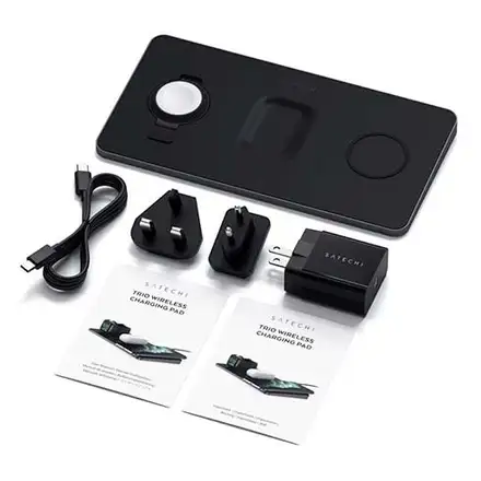 Satechi Trio Wireless Charging Pad - Space Gray