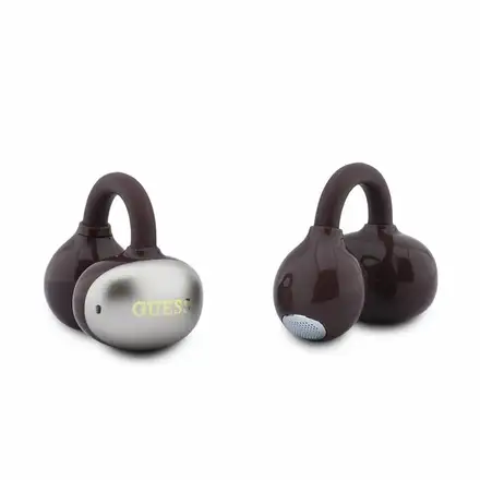 Guess Metallic Finish Classic Logo OWS Bezdrôtové Slúchadlá tmavo červená