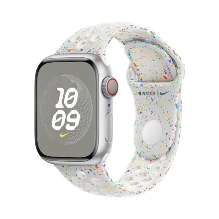 Apple Watch 41mm Pure Platinum Nike Sport Band - M/L