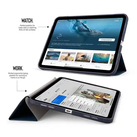 Pipetto puzdro Origami No7 Tri-Folio Case pre iPad 10-11 Gen 2022/2025 - Dark Blue