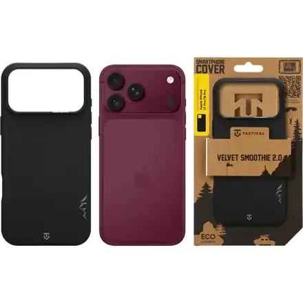 Tactical MagForce Velvet Smoothie 2.0 Kryt Apple iPhone 18 Pro/17 Pro čierna