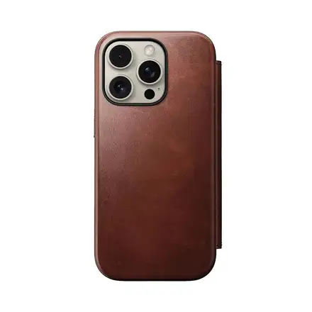 Nomad puzdro Modern Leather Folio Magsafe Horween pre iPhone 16 Pro - Olde Dublin