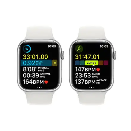 Apple Watch Series 8 GPS 45mm puzdro zo strieborného hliníka *Použitý s DPH - Trieda B*