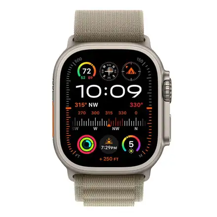 Apple Watch 49mm Olive Alpine Loop - Large