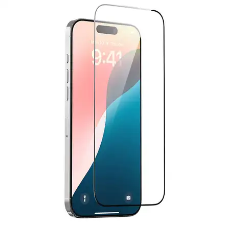 Devia ochranné sklo Van Series Anti-Static pre iPhone 16 Pro Max - Black Frame