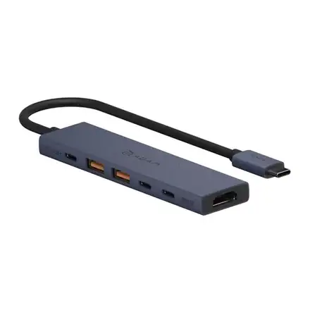 Adam Elements USB-C Hub DE06 6-in-1 - Blue