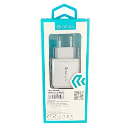 Devia sieťová nabíjačka Extreme Speed PD+2.4A 2 ports - White