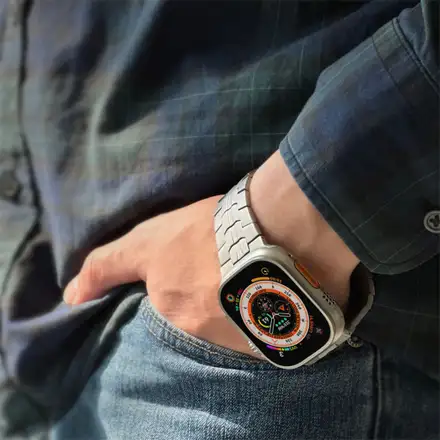 Just Mobile remienok Watch Band pre Apple Watch Ultra - Titanium
