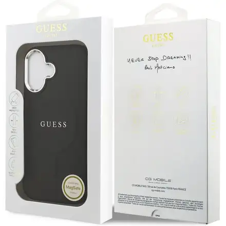 Guess PU Saffiano MagSafe kryt iPhone 17 čierny