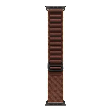 Apple Watch 49mm Burgundy Alpine Loop - Medium - Black Titanium Finish