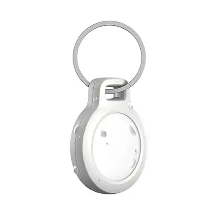 Nomad puzdro Rugged Keychain pre Airtag - White