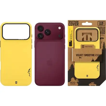 Tactical MagForce Velvet Smoothie 2.0 Kryt Apple iPhone 18 Pro Max/17 Pro Max žltý