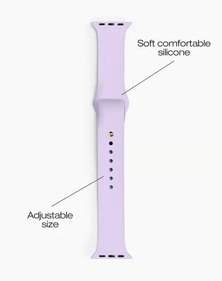 iDeal Silicone Watch Band 38/40/41/42 S-M Lavender Milk