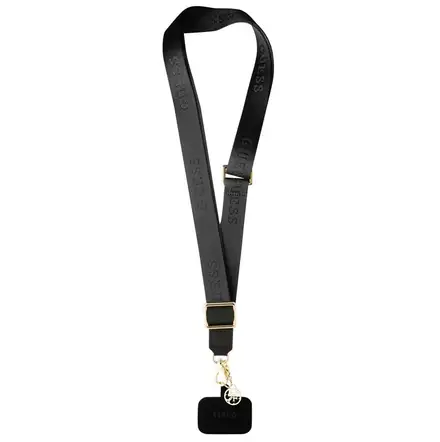 Guess Crossbody Popruh Nylon 4G Charm čierny