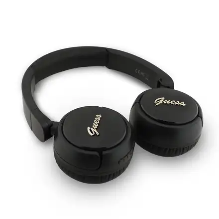 Guess Script Metal Logo Bezdrôtové Slúchadlá čierne