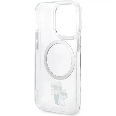 Karl Lagerfeld IML Karl and Choupette MagSafe kryt iPhone 14 Pro Max priehľadný