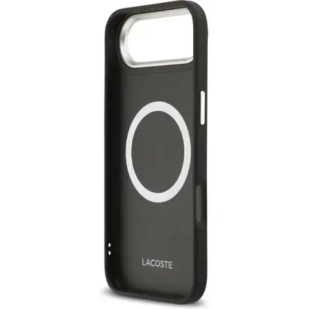 Lacoste PU Leather Champs Elysees MagSafe kryt iPhone Air čierny