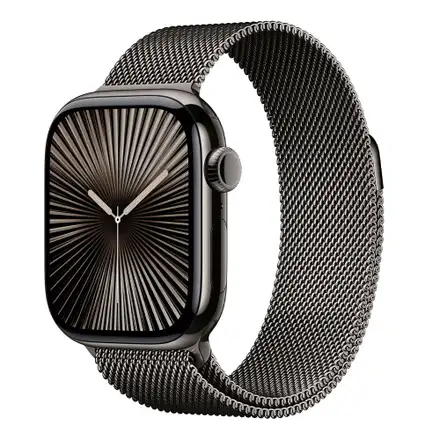 Apple Watch Series 10 GPS + Cellular 46mm Bridlicovo sivý titán s bridlicovo sivým milánskym ťahom - S/M *Rozbalený*