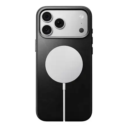 Nomad kryt Traditional Leather Case Magsafe pre iPhone 18 Pro Max - Black
