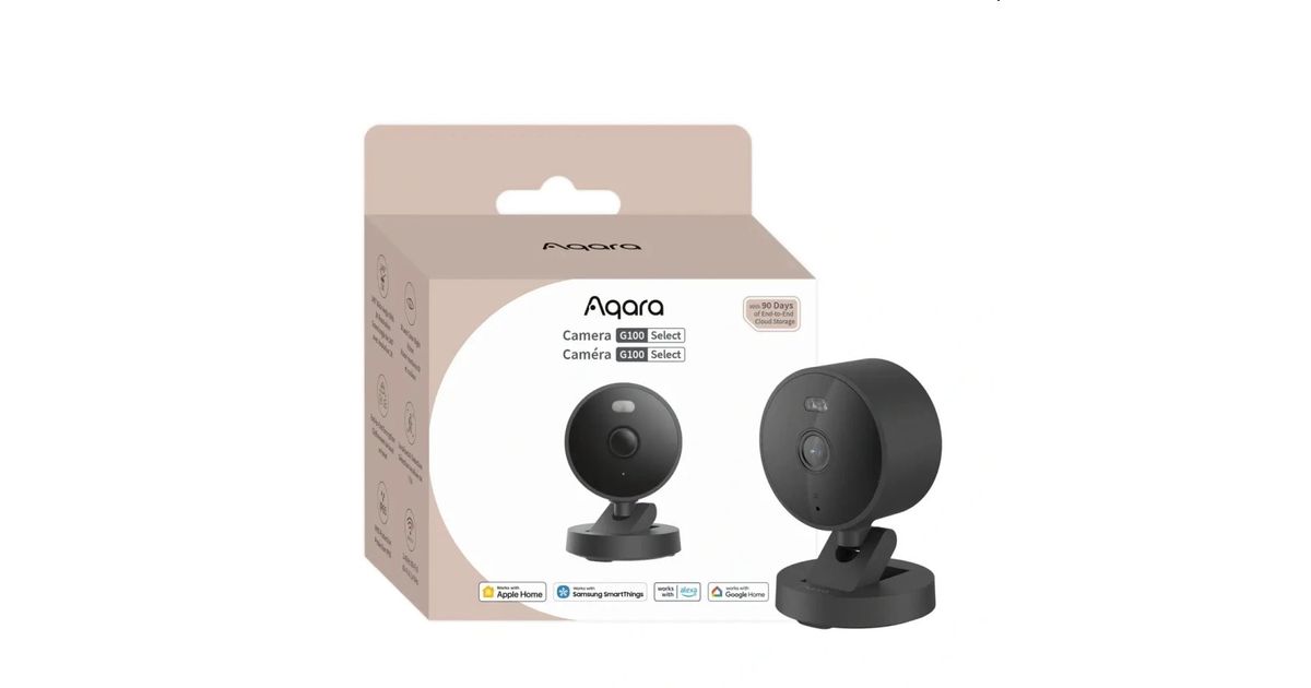 Aqara Smart Home Kamera G100, vnútorna/vonkajšia WiFi 2K, čierna