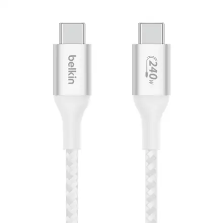 Belkin kábel Boost Charge Double-Braided USB-C to USB-C 1m 240W - White