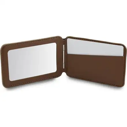 Guess PU 4G Mirror MagSafe Cardslot Peňaženka so Stojanom hnedá