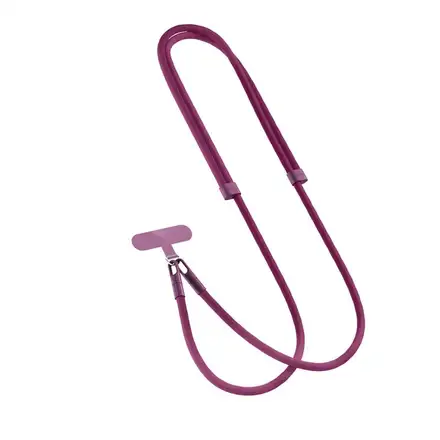 Spello Rope Crossbody Strap - vínová