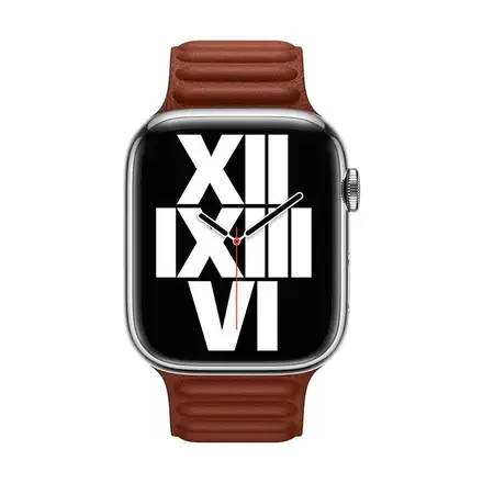Apple Watch 40/41/42mm Umber Leather Link - M/L