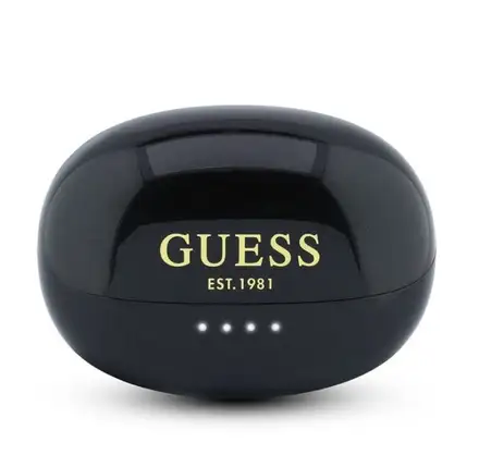 Guess Metallic Finish Classic Logo OWS Bezdrôtové Slúchadlá čierne