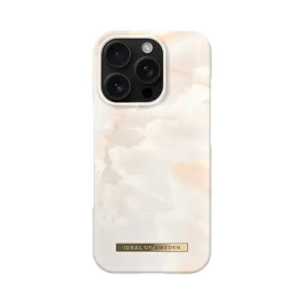 iDeal Fashion Case MagSafe iPhone 16 Pro Rose Pearl Marble