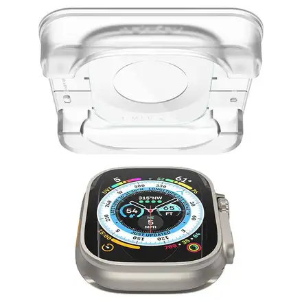 Spigen ochranné sklo Glas.tR EZ Fit pre Apple Watch Ultra 2 ks - Clear
