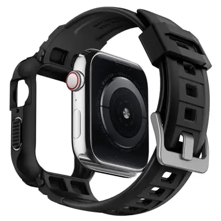 Spigen kryt Rugged Armor Pro pre Apple Watch 4/5/6/7/8/SE 44/45mm - Black